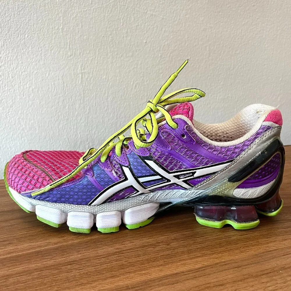 Asics Gel Kinsei 4, Mosaic Neon Multicolor, Size 8 - Picture 6 of 8